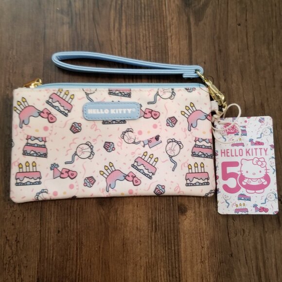 Funko Hello Kitty 50th Anniversary Wristlet w/card slots - Picture 1 of 6